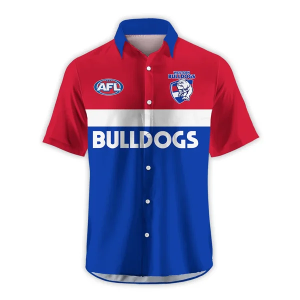 Western Bulldogs Australian Football League Exclusive Logo Hawaiian Shirt HOAFL140525A01WBHW