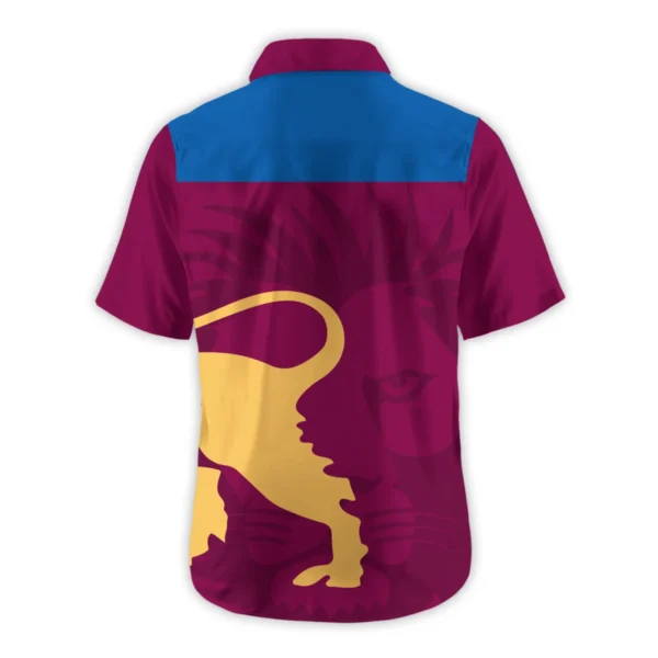 Brisbane Lions Australian Football League Exclusive Logo Hawaiian Shirt HOAFL130525A02BLHW - Image 2