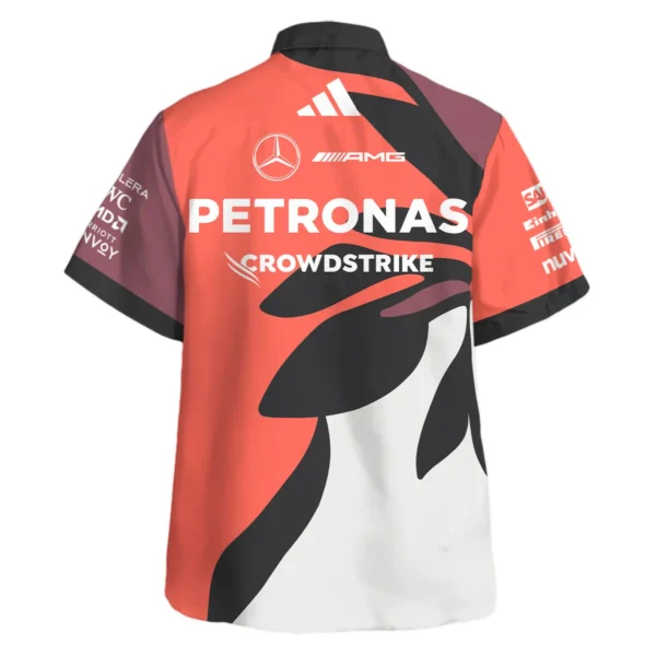 2025 Miami Floral Mercedes-AMG Petronas F1 Hawaiian Shirt All Over Prints BLMER6525A3HW - Image 3