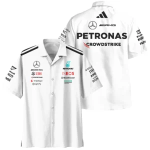 2025 Team Mercedes-AMG Petronas F1 Hawaiian Shirt All Over Prints BLMER6525A2HW