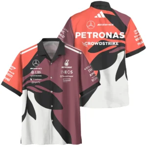 2025 Miami Floral Mercedes-AMG Petronas F1 Hawaiian Shirt All Over Prints BLMER6525A3HW