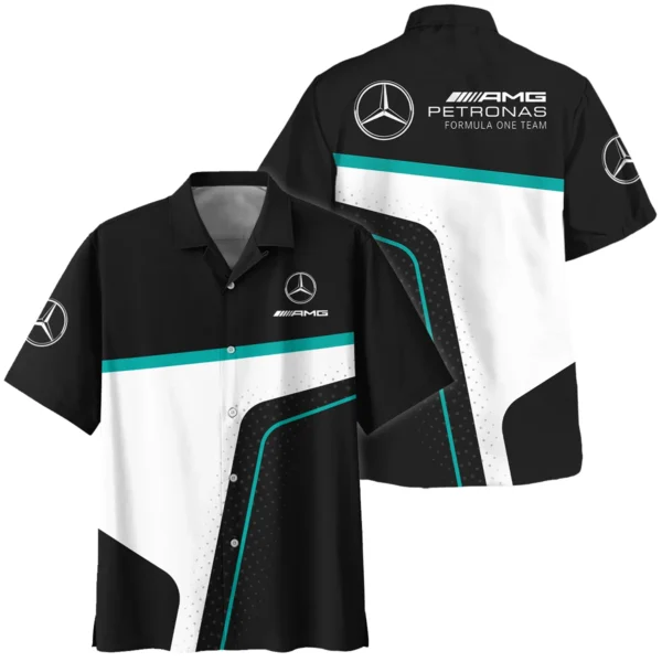 Limited Edition Mercedes-AMG Petronas F1 Hawaiian Shirt All Over Prints BLMER6525A5HW