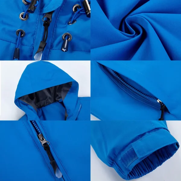 Stacer Fishing AU Exclusive Logo Windbreaker Rain Jacket HOFS160525A01STC - Blue - Image 2