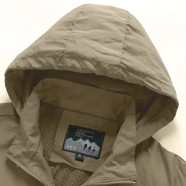 Formosa Marine Exclusive Logo Waterproof Outdoor Jacket QTFS270425AU1FOM - Khaki - Image 4