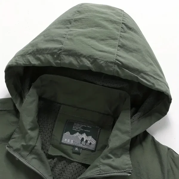 Garmin Exclusive Logo Waterproof Outdoor Jacket QTFS270425AU1GA - Army Green - Image 4