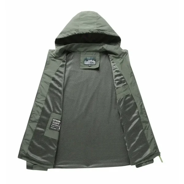 Garmin Exclusive Logo Waterproof Outdoor Jacket QTFS270425AU1GA - Army Green - Image 6