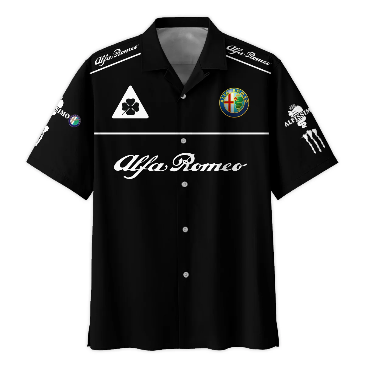 Alfa Romeo Racing F1 Hawaiian Shirt All Over Prints BL17325AHW - Black
