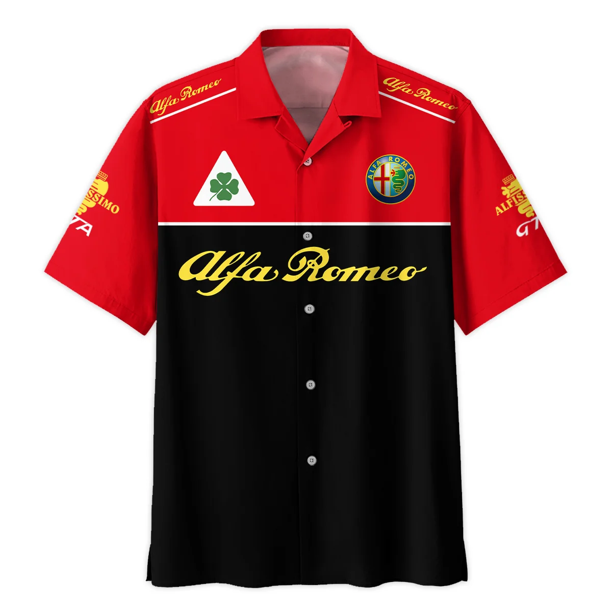 Alfa Romeo Racing F1 Hawaiian Shirt All Over Prints BL17325AHW - Black Red