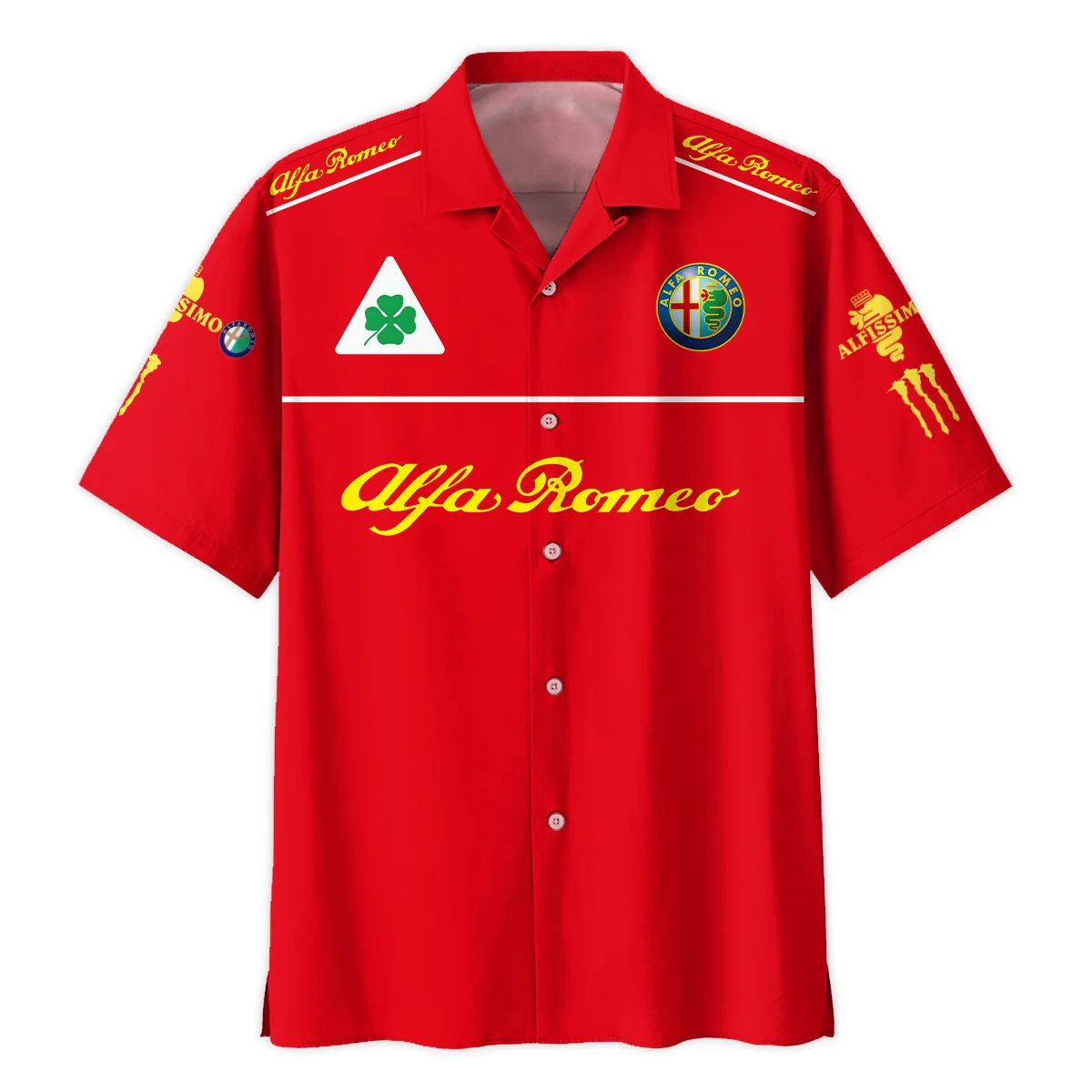 Alfa Romeo Racing F1 Hawaiian Shirt All Over Prints BL17325AHW - Red