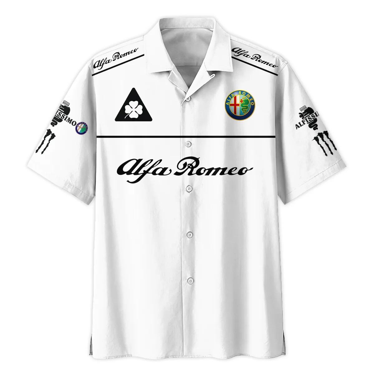 Alfa Romeo Racing F1 Hawaiian Shirt All Over Prints BL17325AHW - White