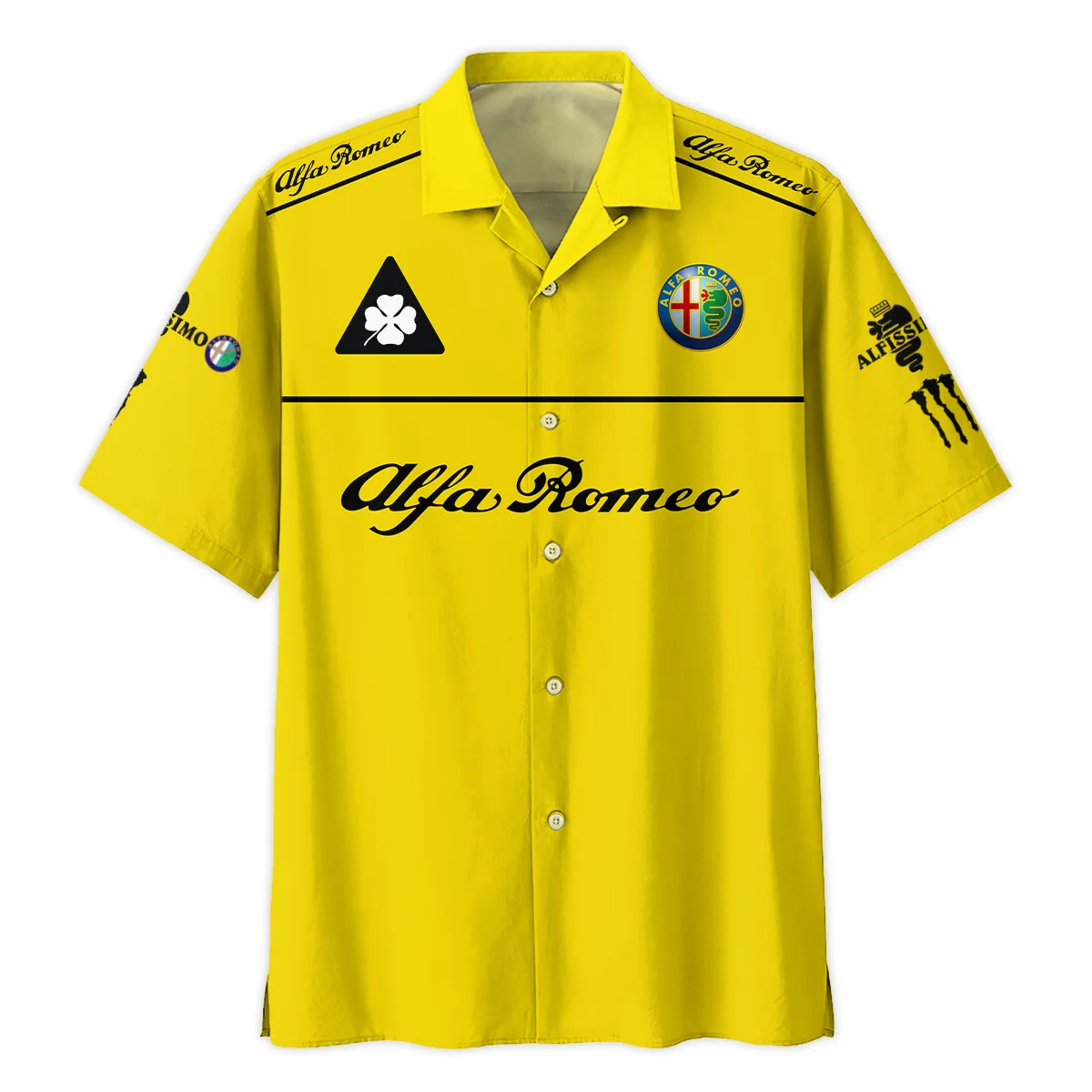 Alfa Romeo Racing F1 Hawaiian Shirt All Over Prints BL17325AHW - Yellow