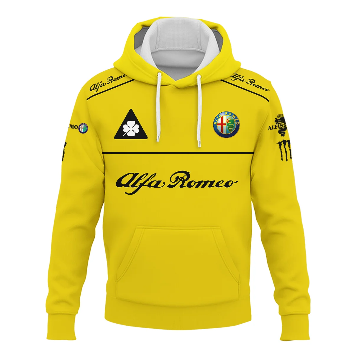 Alfa Romeo Racing F1 Hoodie All Over Prints BL17325AHD - Yellow