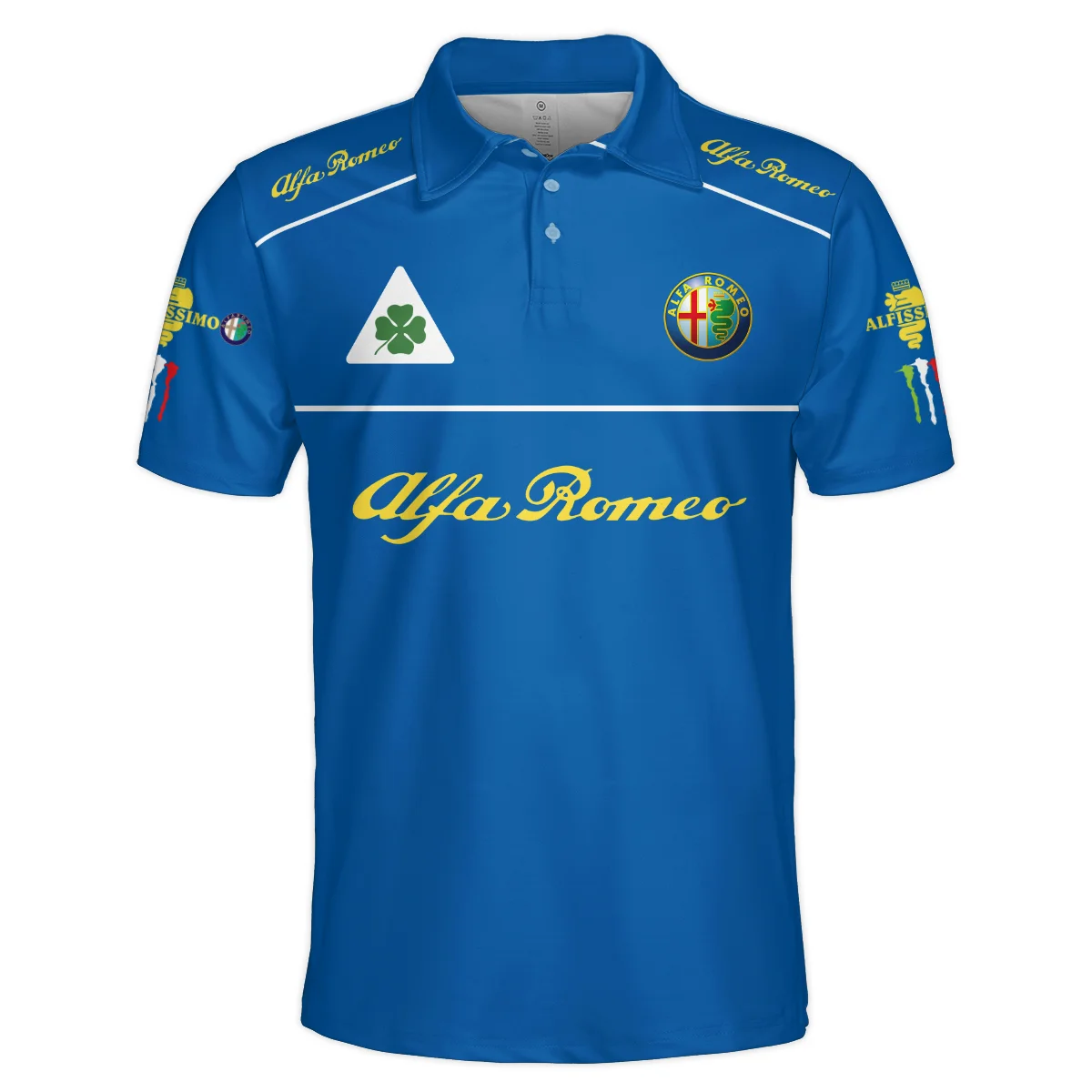 Alfa Romeo Racing F1 Polo Shirt All Over Prints BL17325APL - Blue