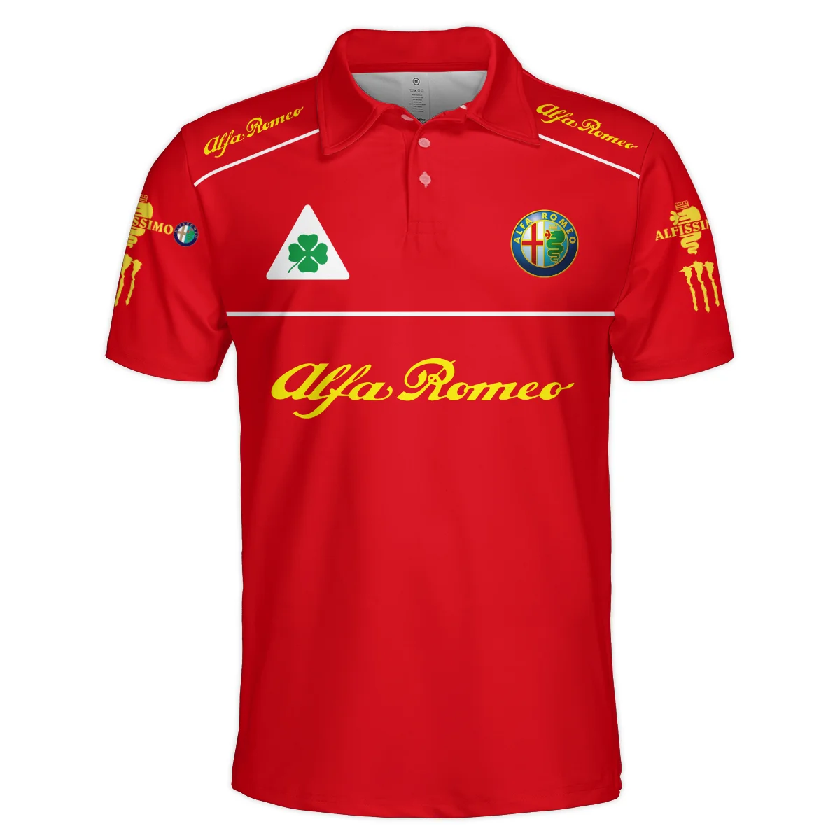 Alfa Romeo Racing F1 Polo Shirt All Over Prints BL17325APL - Red