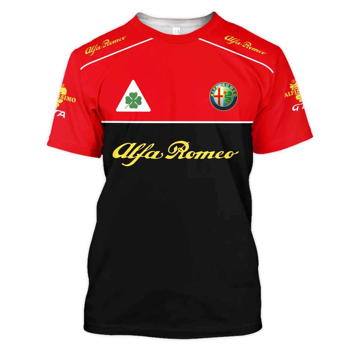 Alfa Romeo Racing F1 T-Shirt All Over Prints BL17325ATS - Black Red