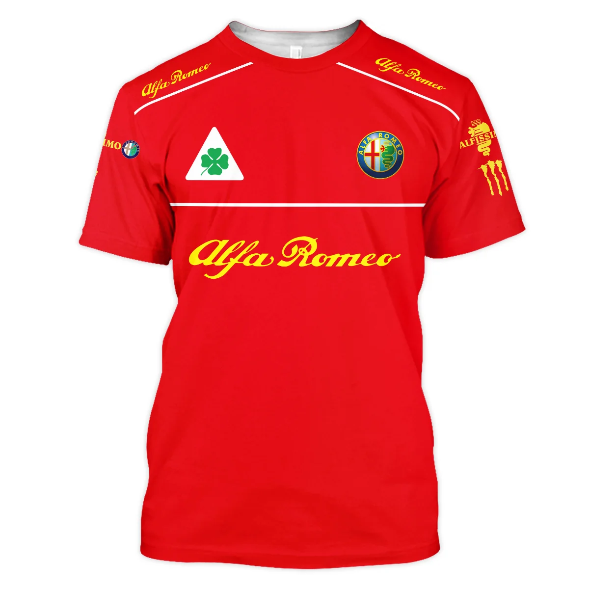 Alfa Romeo Racing F1 T-Shirt All Over Prints BL17325ATS - Red