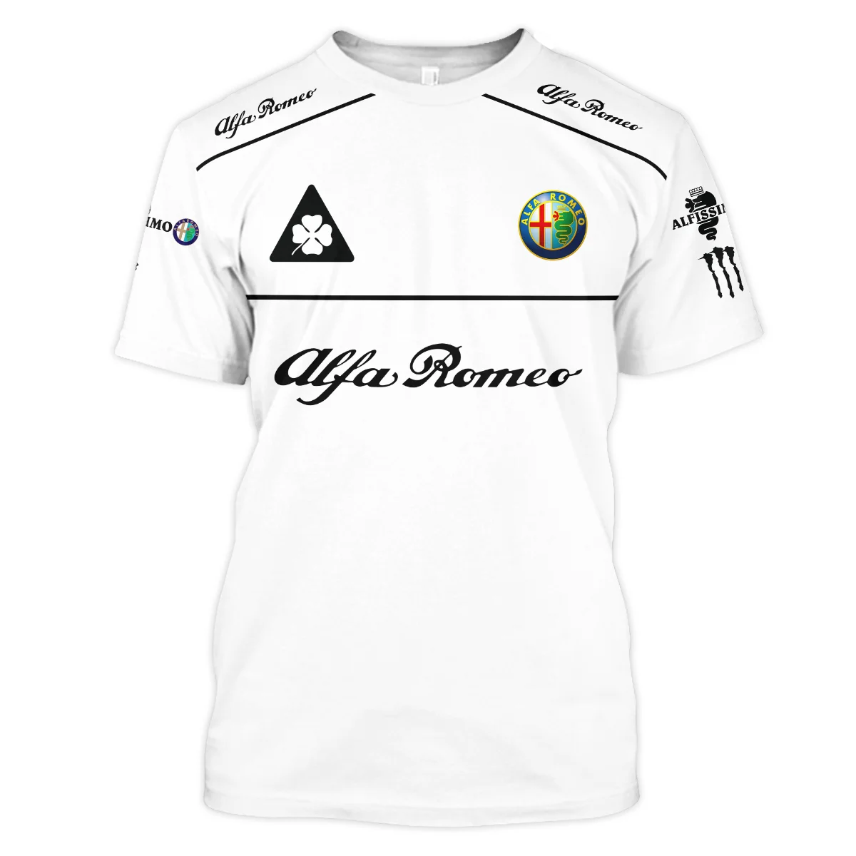 Alfa Romeo Racing F1 T-Shirt All Over Prints BL17325ATS - White