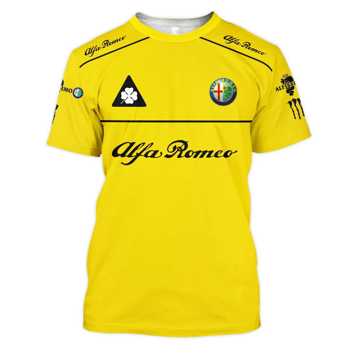 Alfa Romeo Racing F1 T-Shirt All Over Prints BL17325ATS - Yellow