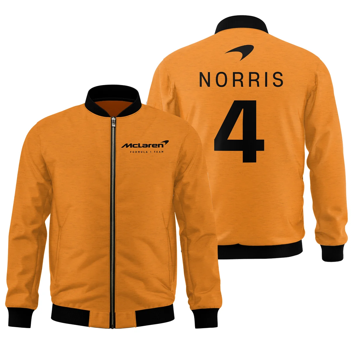 Lando Norris McLaren F1 Exclusive Logo Bomber BLF1270325A2MCLBB - Orange