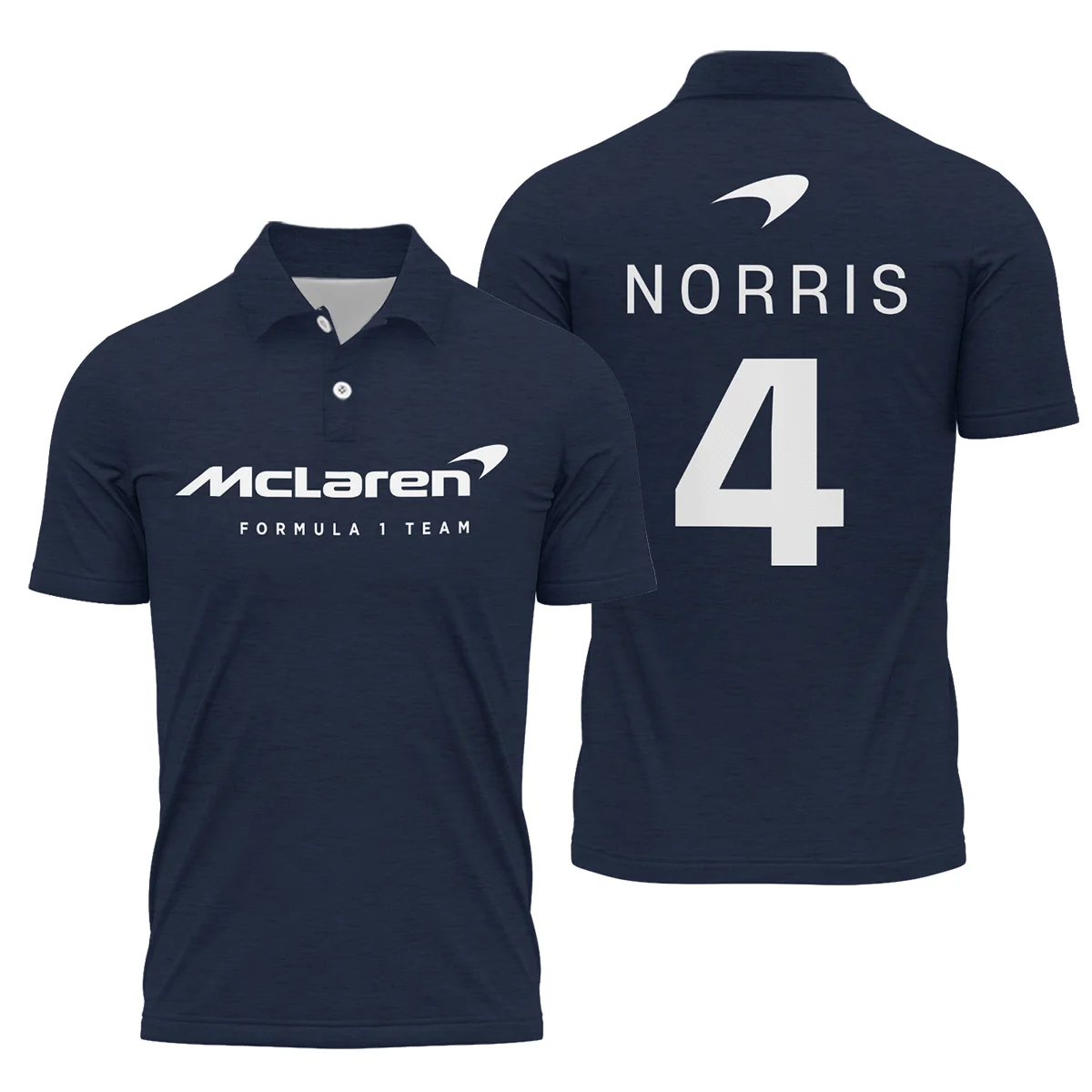 Lando Norris McLaren F1 Exclusive Logo Polo Shirt BLF1270325A2MCLPL - Navy