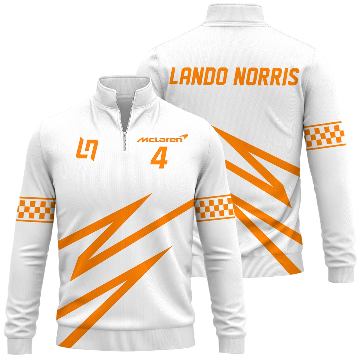 Lando Norris McLaren F1 Quarter-Zip Sweatshirt All Over Prints BLMCL10425A4QTZ