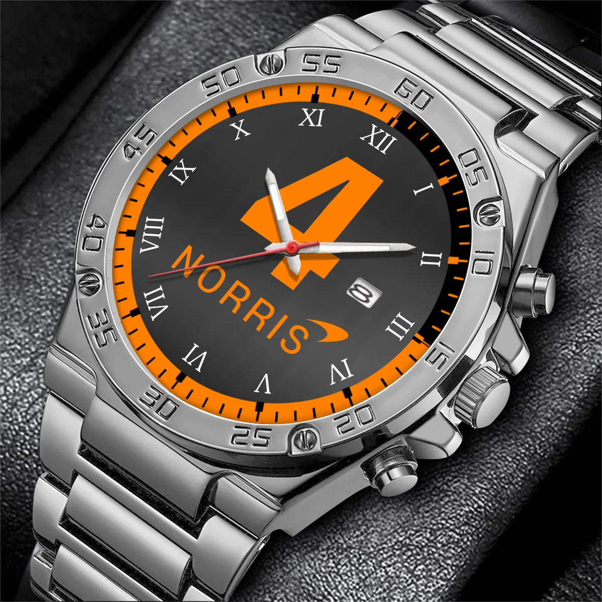Lando Norris McLaren F1 Stainless Steel Watch BLF1R31325A1NR - White