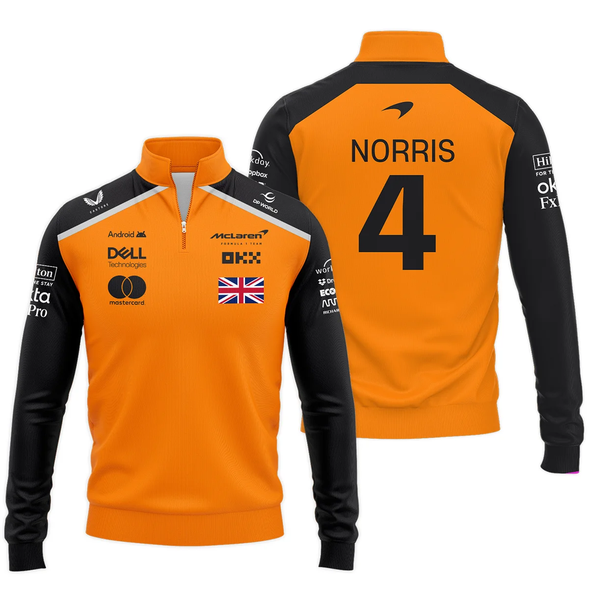 Lando Norris McLaren Formula One Exclusive Logo Quarter-Zip Sweatshirt BLF1290325A1MCLQZS