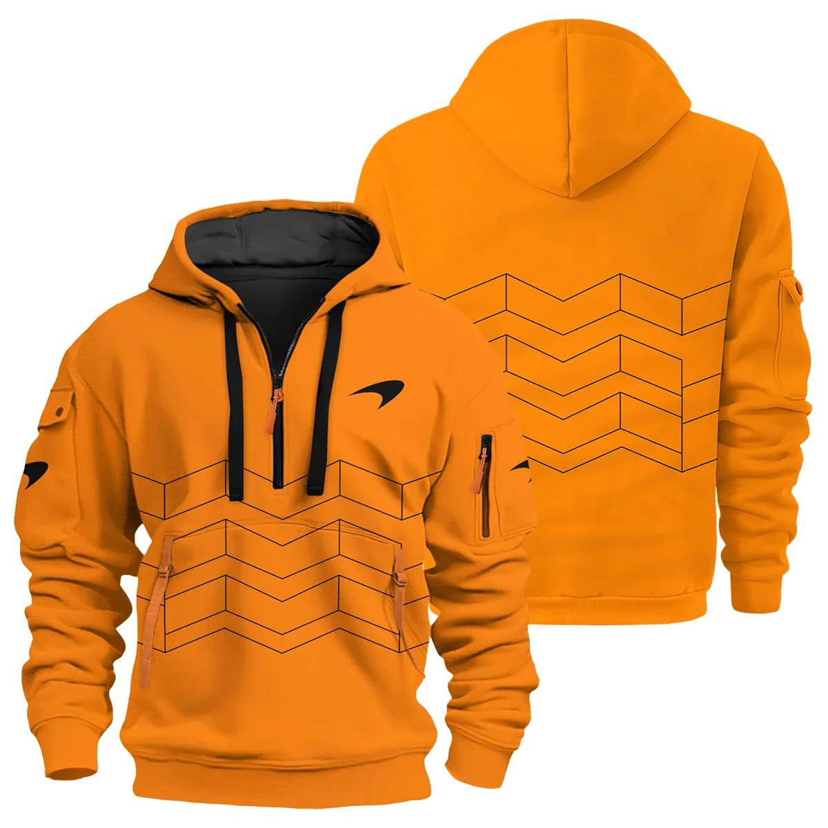 McLaren F1 Exclusive Logo Hoodie Half Zip BLMCL10425A73HZ