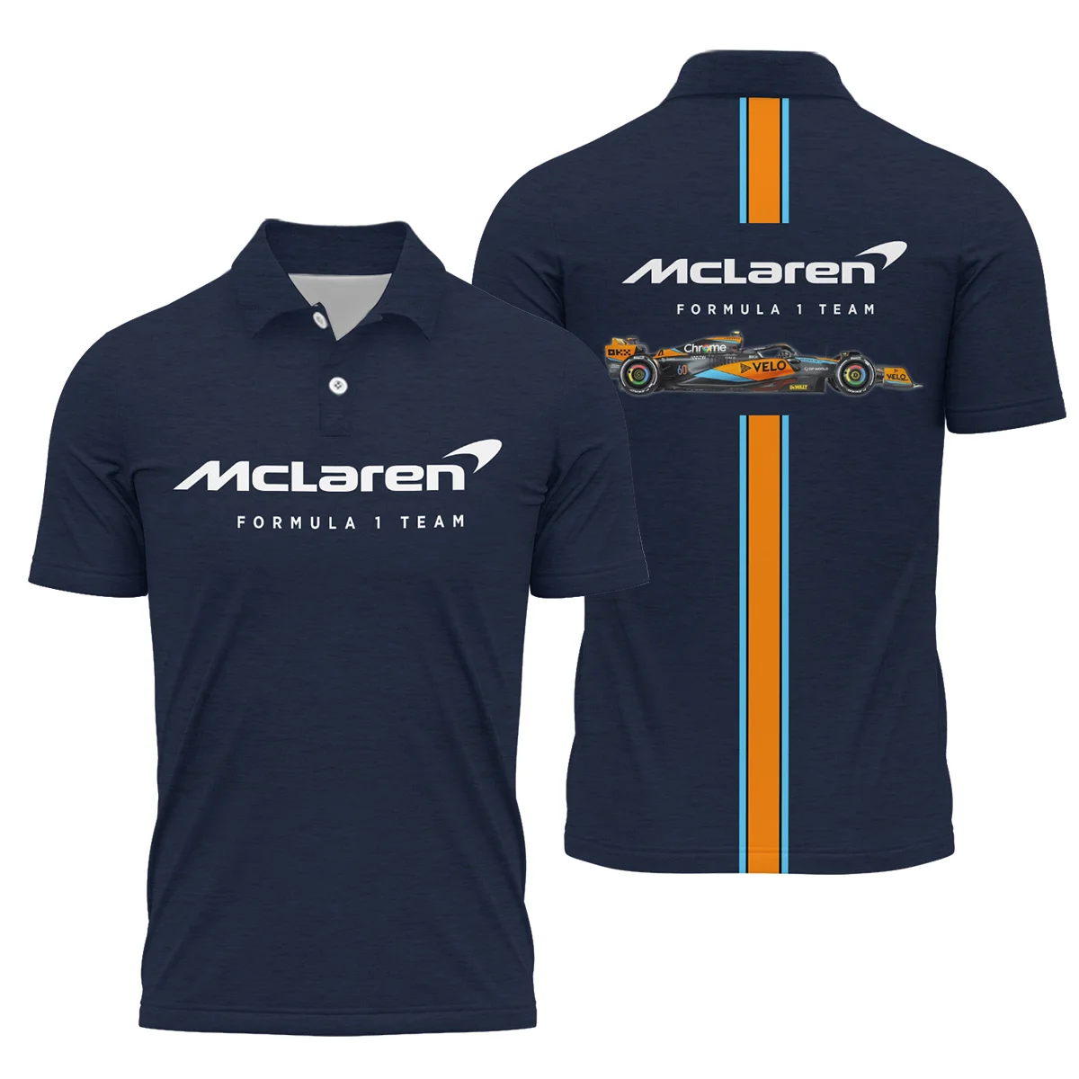 McLaren F1 Exclusive Logo Polo Shirt BLF1270325A1MCLPL - Navy