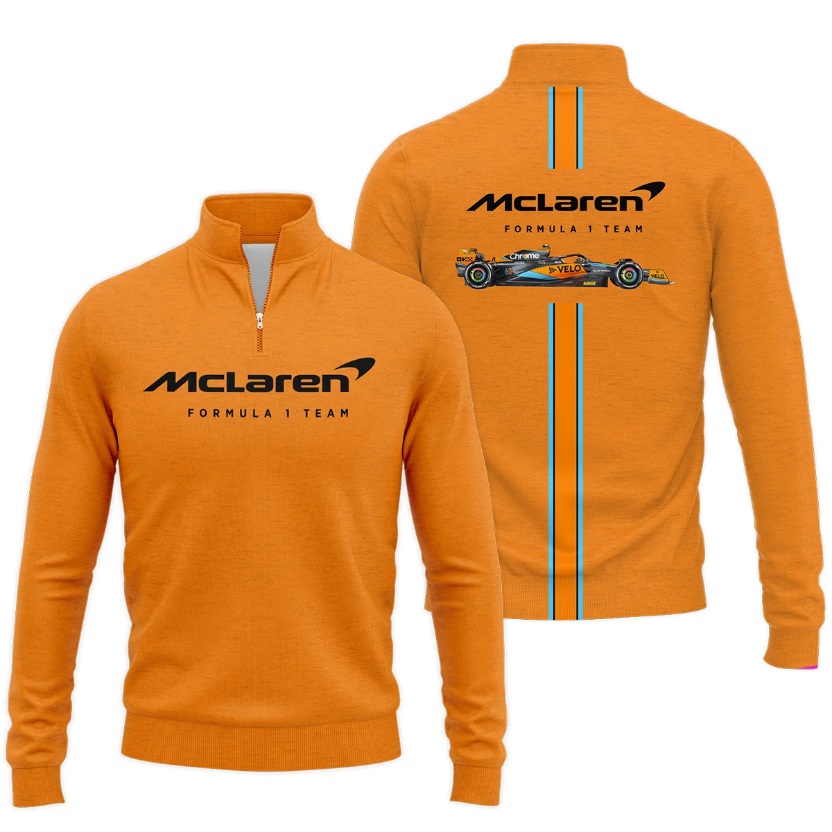 McLaren F1 Exclusive Logo Quarter-Zip Sweatshirt BLF1270325A1MCLQZS - Orange