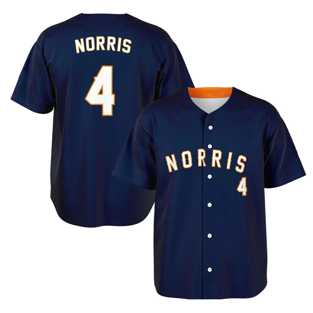 Norris - Deep Navy Away - McLaren F1 Baseball Jerseys BLNR16425A1BBJS