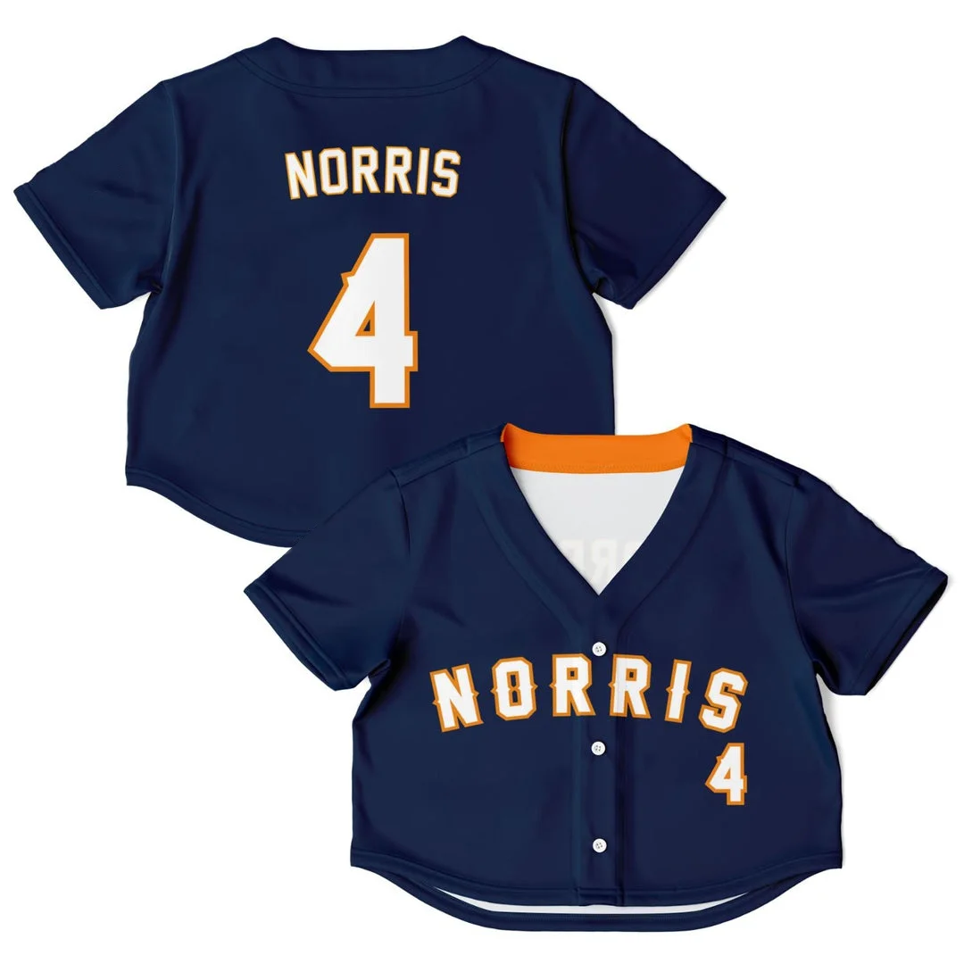 Norris - Deep Navy Away - McLaren F1 Crop Top Jerseys BLNR16425A1CTJS