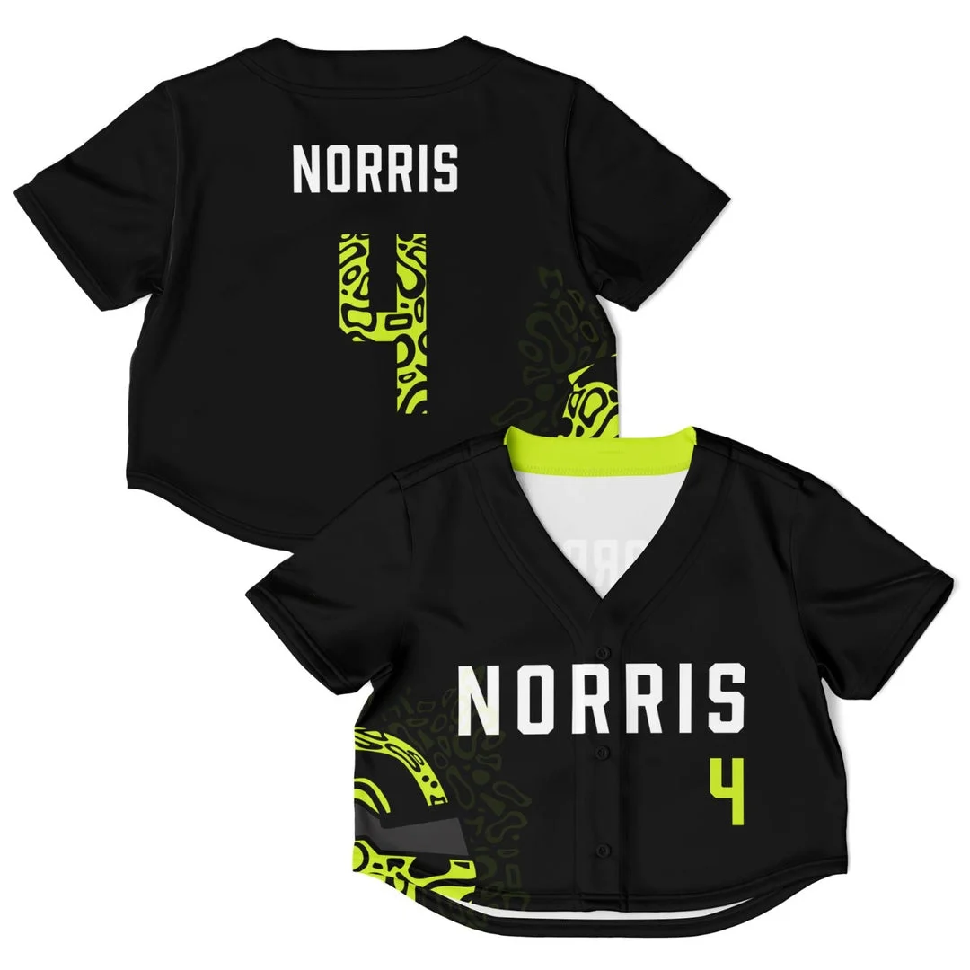 Norris - Fluro Helmet Black - McLaren F1 Crop Top Jerseys BLNR16425A2CTJS