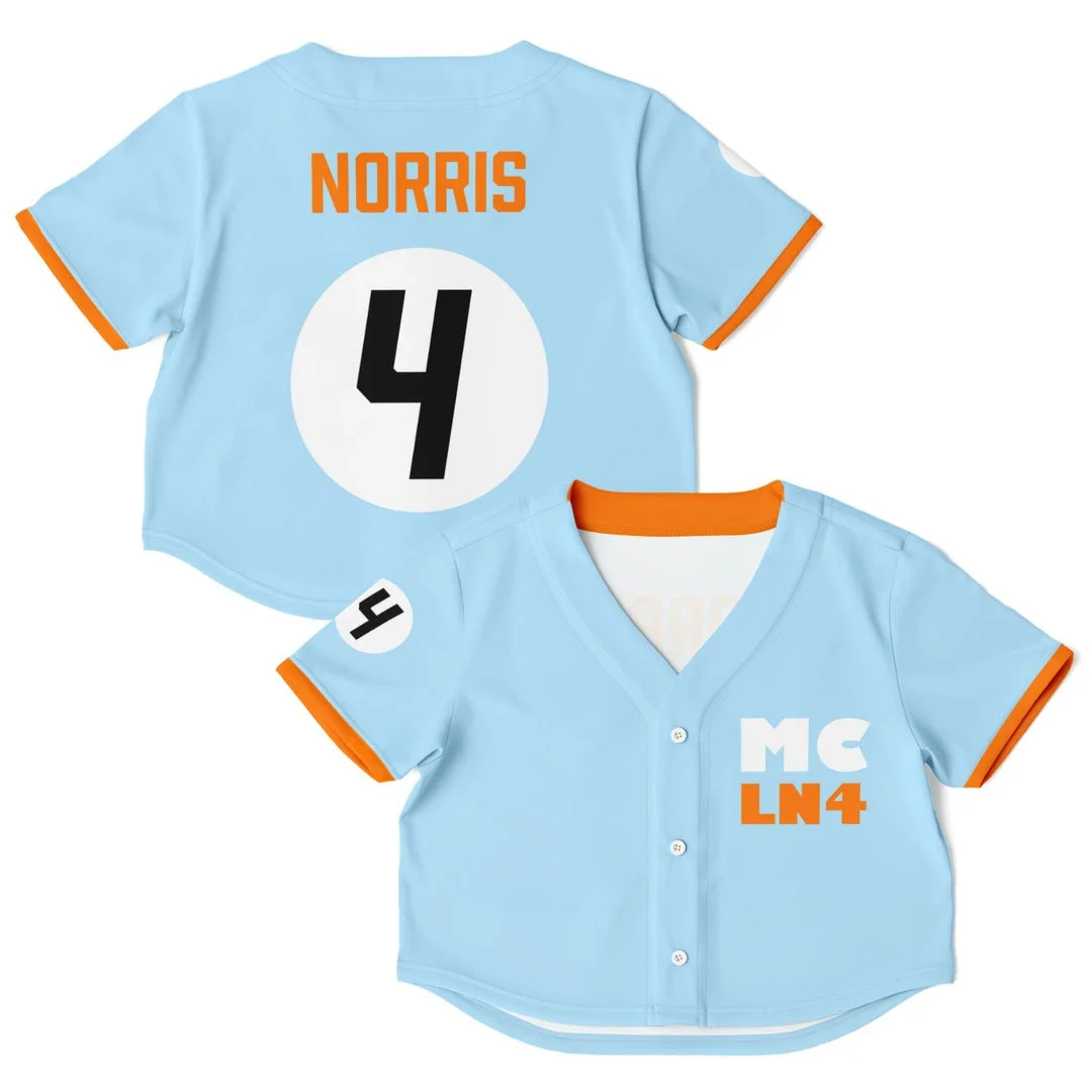 Norris - LN 4 Cyan - McLaren F1 Crop Top Jerseys BLNR16425A6CTJS