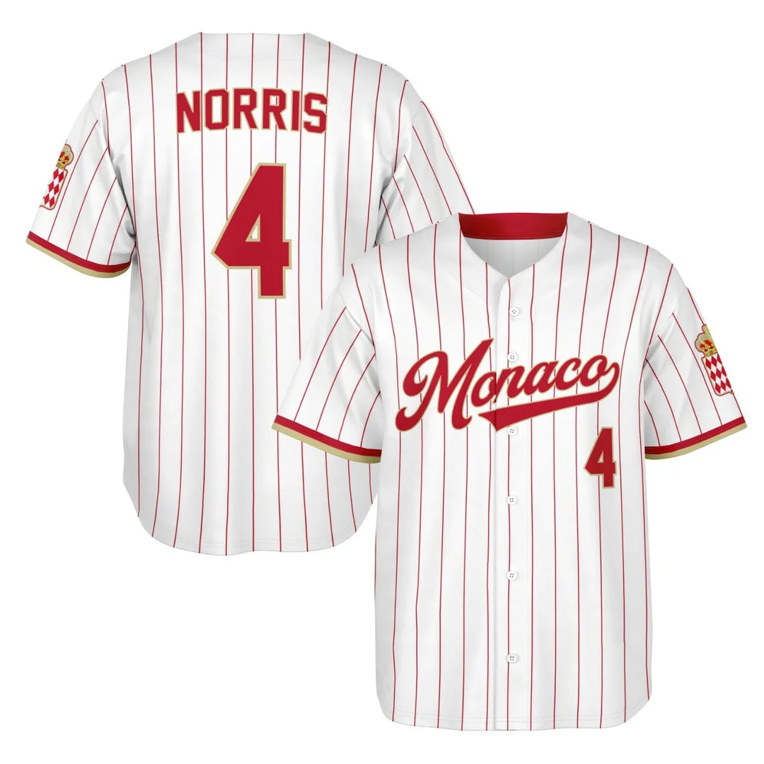 Norris - Monaco - McLaren F1 Baseball Jerseys BLNR16425A14BBJS