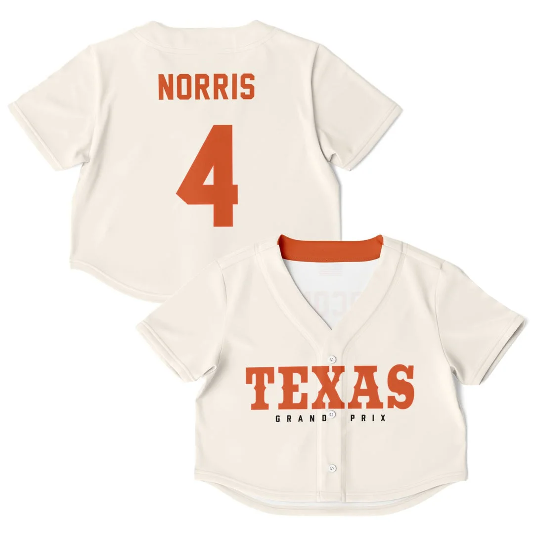 Norris - Off-White Texas GP - McLaren F1 Crop Top Jerseys BLNR16425A16CTJS