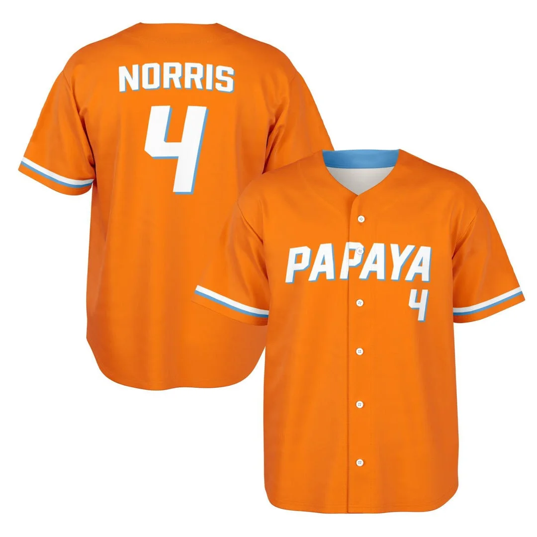 Norris - Papaya - McLaren F1 Baseball Jerseys BLNR16425A17BBJS