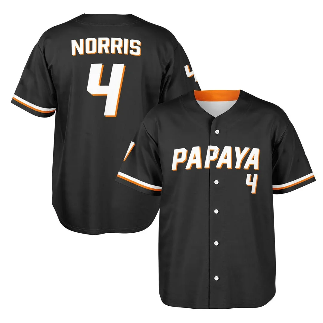 Norris - Phantom Papaya - McLaren F1 Baseball Jerseys BLNR16425A18BBJS