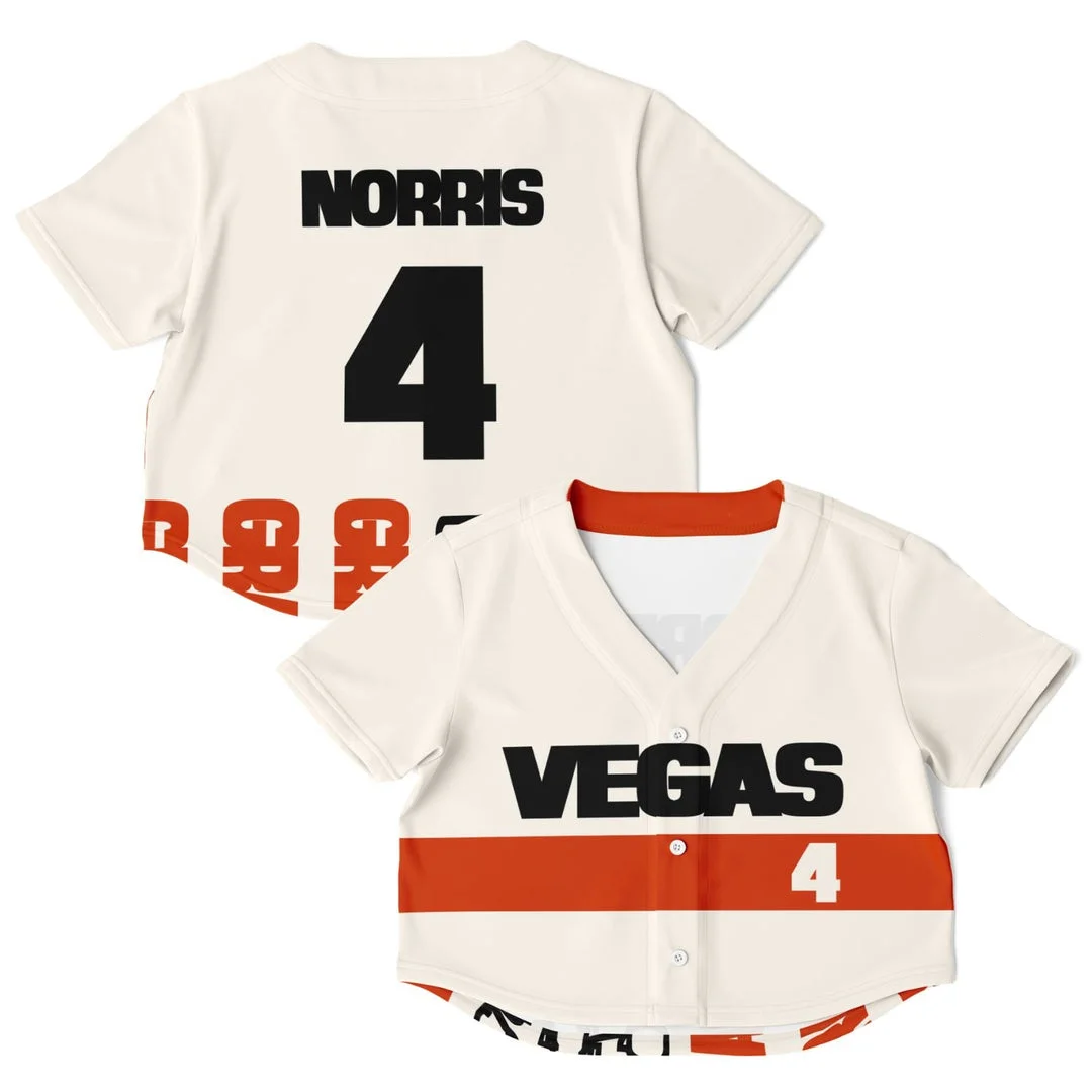 Norris - Vegas Street Circuit - McLaren F1 Crop Top Jerseys BLNR16425A24CTJS