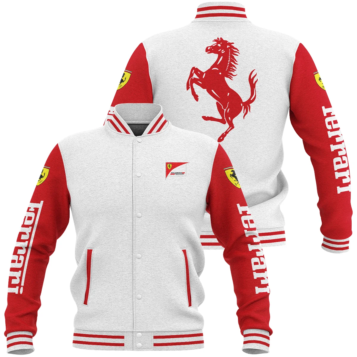 Scuderia Ferrari F1 Baseball Jacket BLFRR4425A1 - Style 1