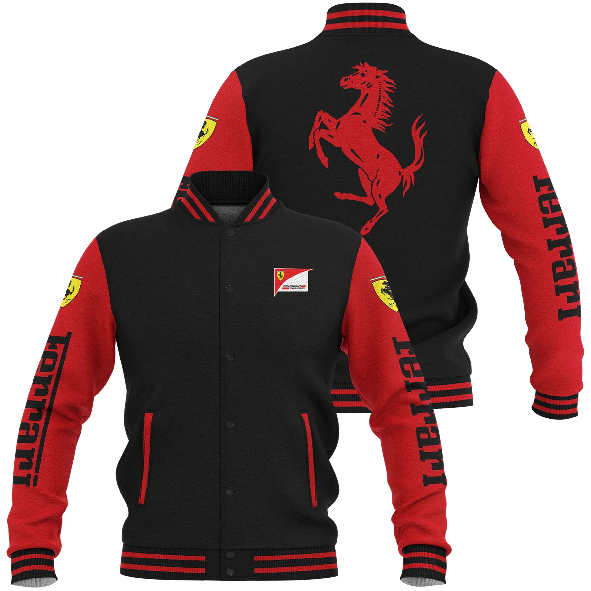 Scuderia Ferrari F1 Baseball Jacket BLFRR4425A1 - Style 2