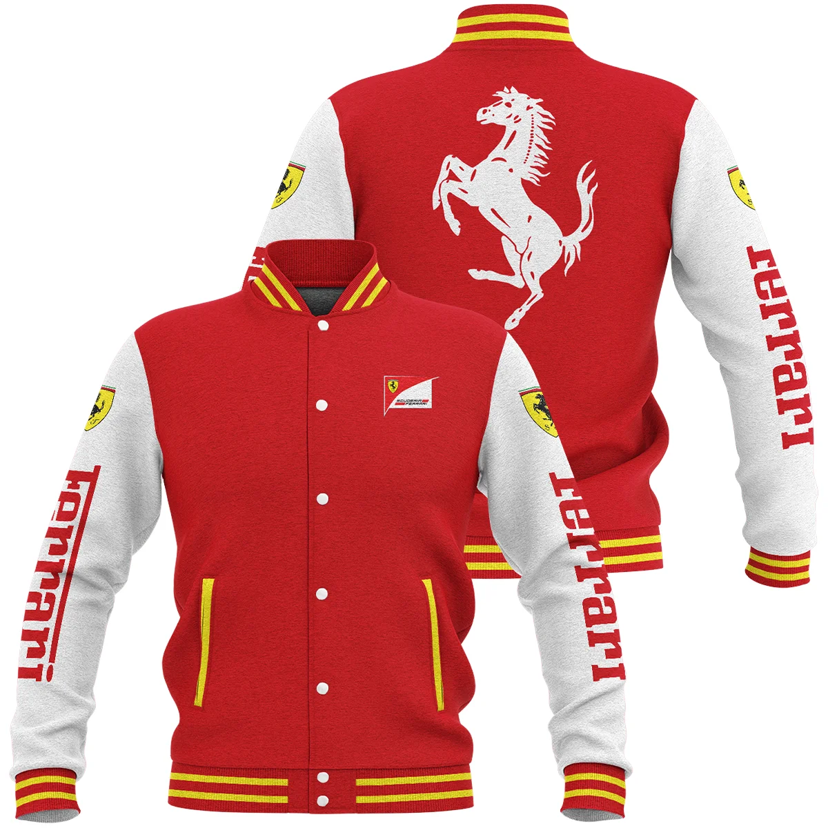 Scuderia Ferrari F1 Baseball Jacket BLFRR4425A1 - Style 3