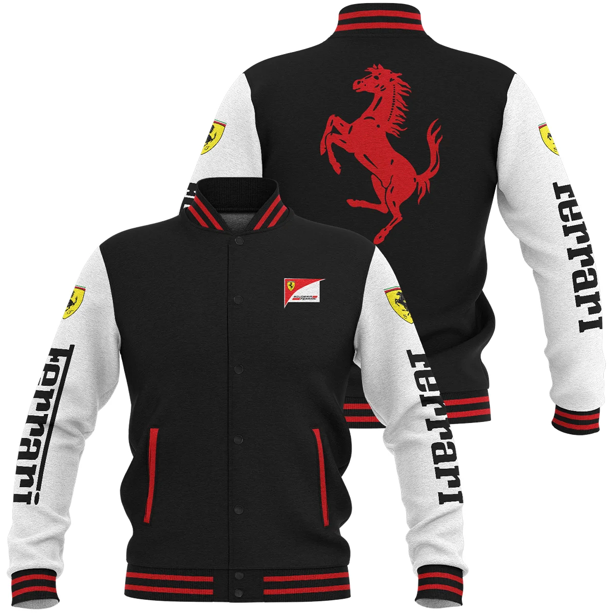 Scuderia Ferrari F1 Baseball Jacket BLFRR4425A1 - Style 5