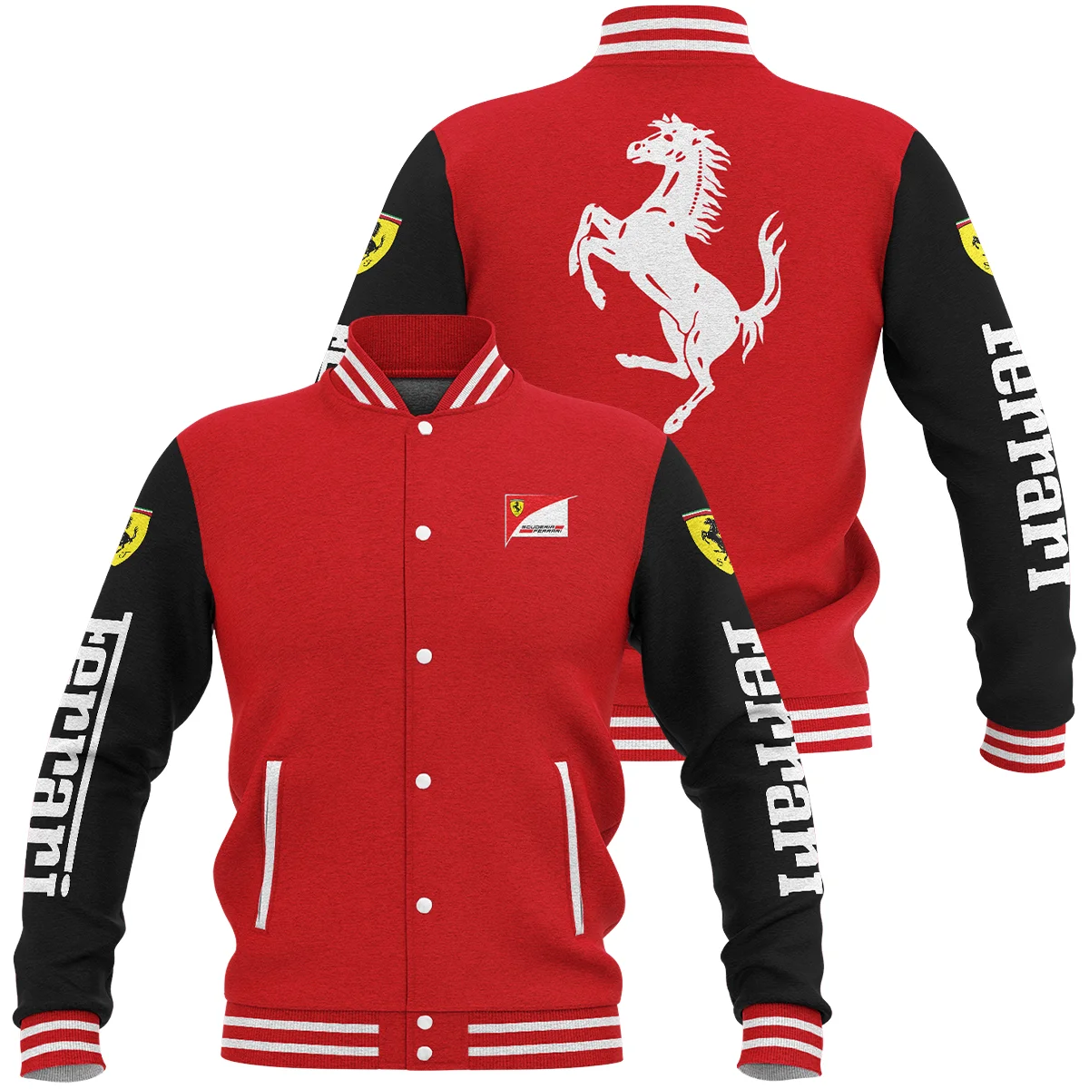 Scuderia Ferrari F1 Baseball Jacket BLFRR4425A1 - Style 6