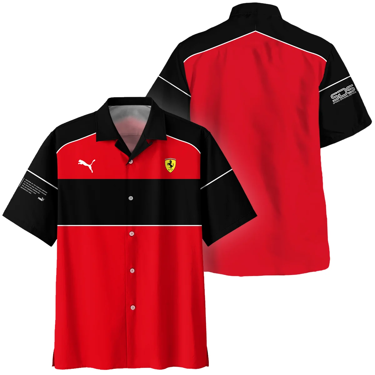 Scuderia Ferrari Racing F1 Hawaiian Shirt All Over Prints BLF1R19325A4HW