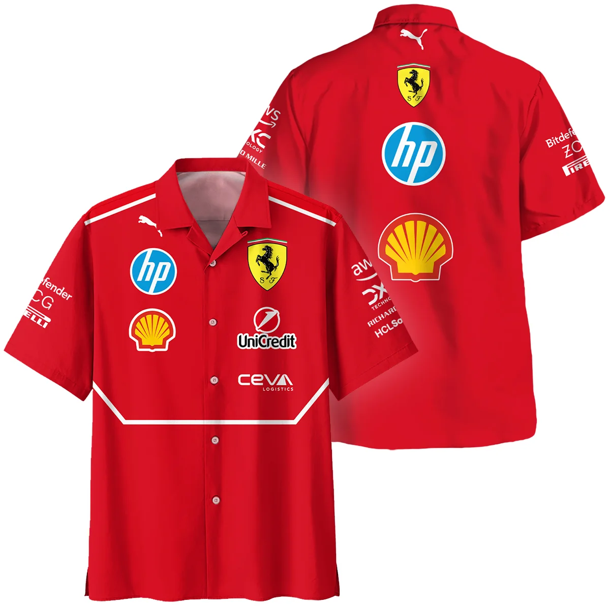 Scuderia Ferrari Racing F1 Hawaiian Shirt All Over Prints BLF1R19325A5HW