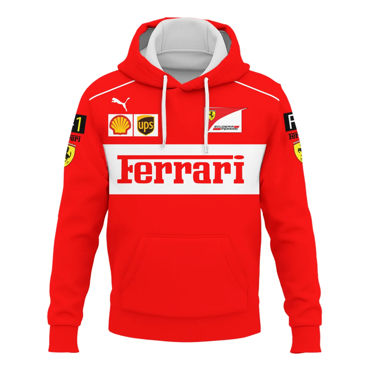 Scuderia Ferrari Racing F1 Hoodie All Over Prints BLF1R21325AHD - Red