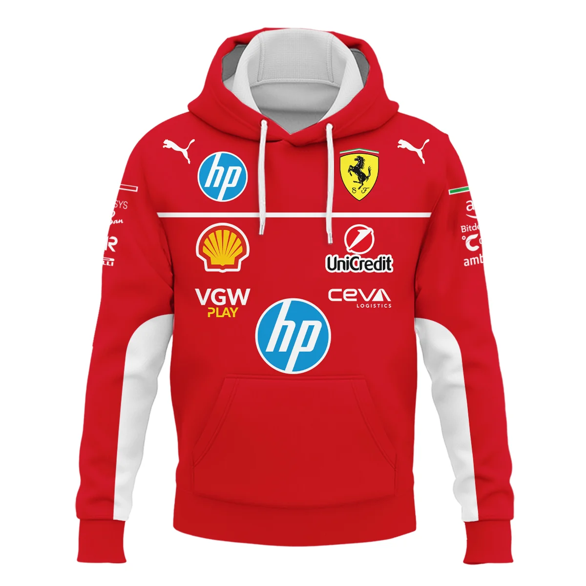 Scuderia Ferrari Racing F1 Hoodie All Over Prints BLF1R23325AHD - Red