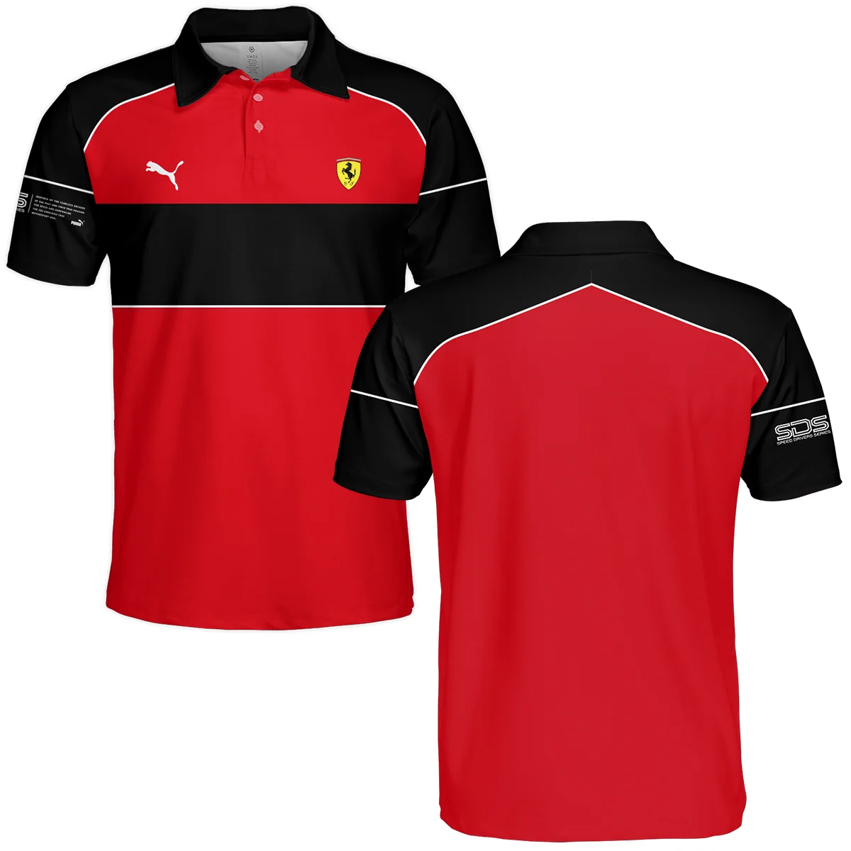 Scuderia Ferrari Racing F1 Polo Shirt All Over Prints BLF1R19325A4PL