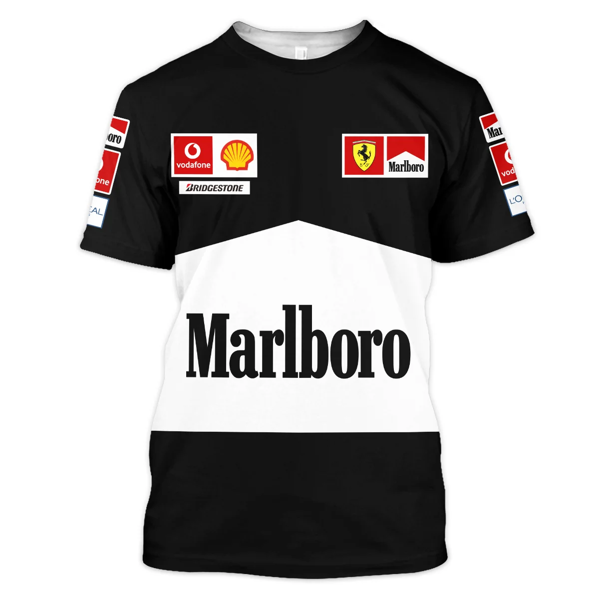 Scuderia Ferrari Racing F1 T-Shirt All Over Prints BLF1R26325ATS - Black 2